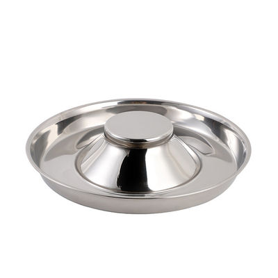 Eating Anti Choking 1000ml Stainless Steel Slow Feeder Bowl