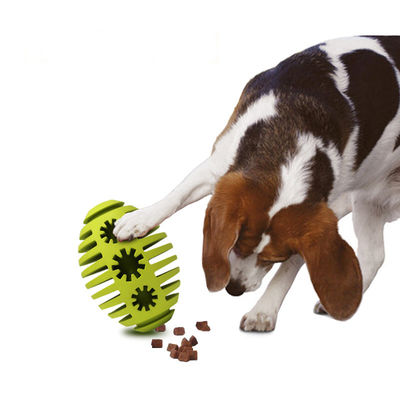 Rubber Rugby Food Ball Molars Pet Chew Toys Bite Resistant
