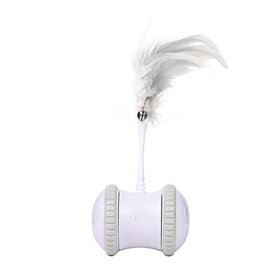 Electronic Intelligent Cat Tumbler Toy With Feather
