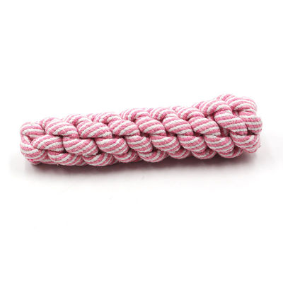 Multicolored Cotton Rope Dog Toy 20X1cm For Teeth Cleaning