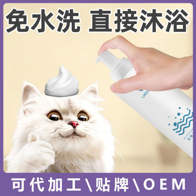 Water Free Kill Mite Deodorant Body Dry Cleaning Foam For Cat Bathing