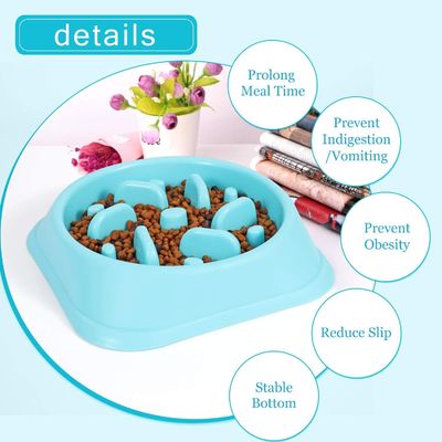 Non Toxic Preventing Choking Slow Eating Pet Bowl For Dog