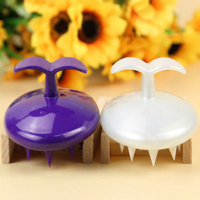 Multi Colored Silica Gel Pet Bath Massage Brush