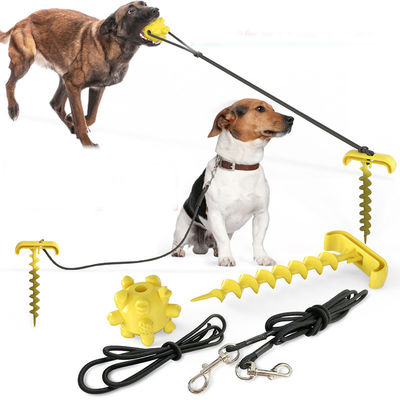 Eco Friendly Elastic Plastic Ground Stake Dog Leash
