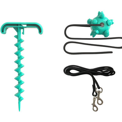 Eco Friendly Elastic Plastic Ground Stake Dog Leash