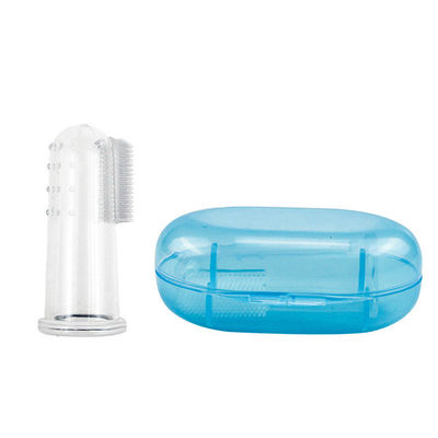 Transparent Silicone Pet Finger Toothbrush For Cat