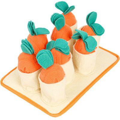 Bite Resistant Pull Out Radish Fleece Felt Dog Sniff Toy
