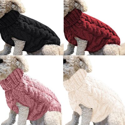 Multi Colors Warm Soft Winter 0.5kg PET Dog Sweater Clothes
