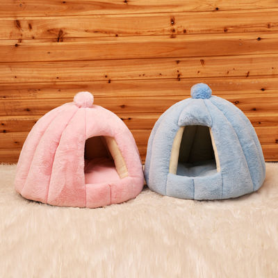 Deep Sleep Circular Semi Closed Odm Cat Nest Bed 56x48cm