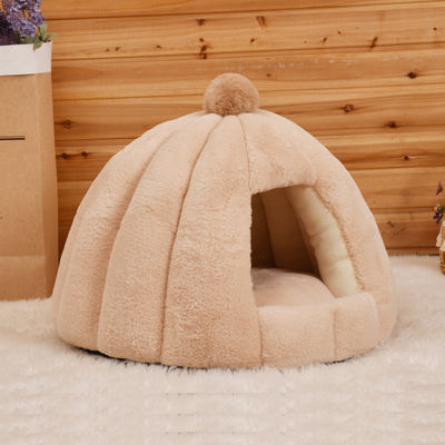 Deep Sleep Circular Semi Closed Odm Cat Nest Bed 56x48cm