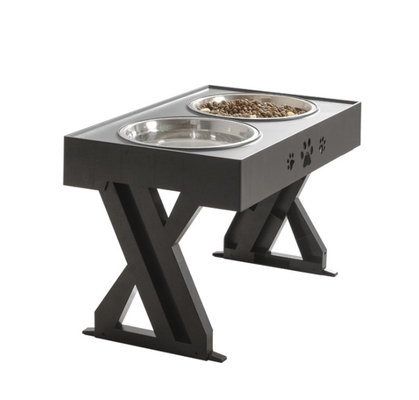 Pet Diner 12 Inch Adjustable Elevated Dog Bowls