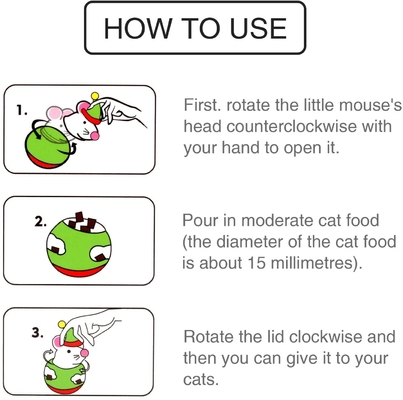 Cat Christmas Mouse  Feeder Interactive Cat Toys Cat Puzzle Toy