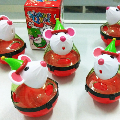 Cat Christmas Mouse  Feeder Interactive Cat Toys Cat Puzzle Toy