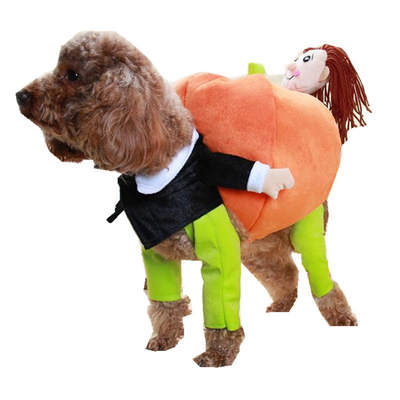 100g Dog Halloween Clothes Carrying Pumpkin Funny Puppy Cosplay