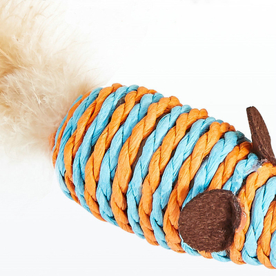 Feather Teaser Cat Toy Wand With Wand Kitten Playing 42x7x5cm