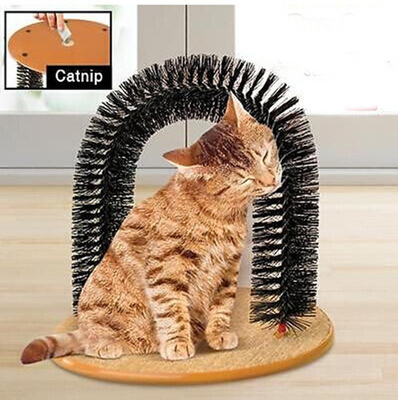 Arch Bristle Ring Pet Cleaning Brush Self Grooming For Controlling Shedding