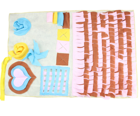 Interactive Dog Foraging Mat Silicone M L Size Non Automatic