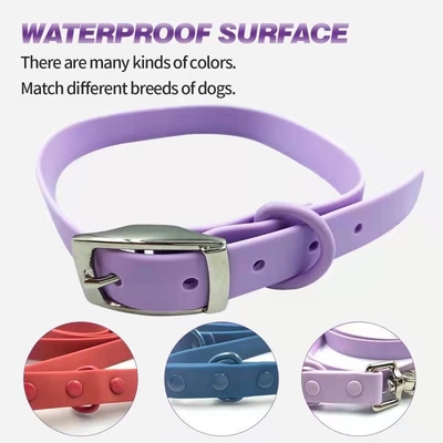 Amazon hot sale anti-fouling and waterproof PVC dog collar and leash set for pets walking outdoors
