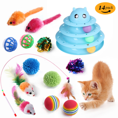 Kitten Toys Cotton Collapsible Cat Tunnels For Indoor Interactive
