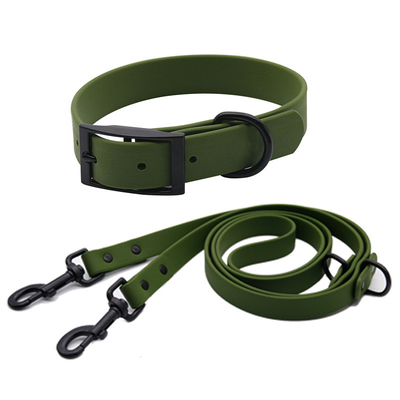 30 Ft Dog PVC Leash Waterproof Anti Pull Harness Blue
