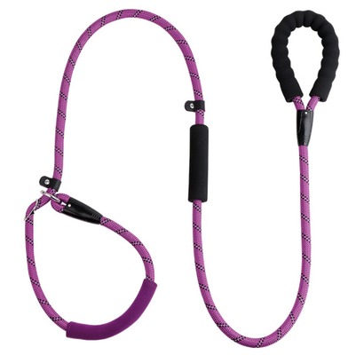 Red Nylon Training Dog Leash With Soft Comfortable Padded Handle 100 Ft Dog Leash