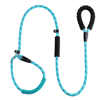 Red Nylon Training Dog Leash With Soft Comfortable Padded Handle 100 Ft Dog Leash