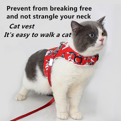 Quick Release Reflective Cat Chest Strap To Prevent Breaking Off