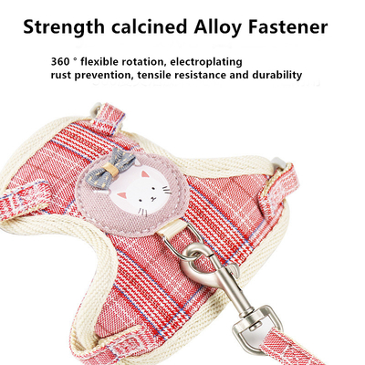 Cartoon Cotton Cat Chest Strap Traction Rope To Prevent Breaking Away