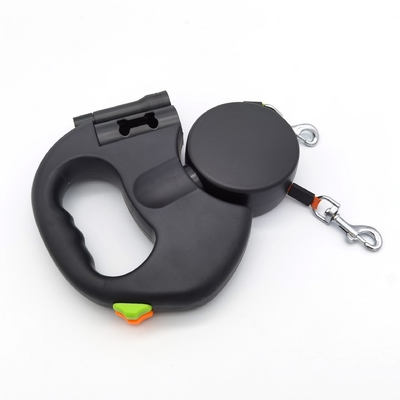 Pet Automatic Telescopic Traction Rope Double Rope Walking
