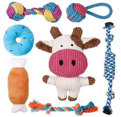 Natural Stuffed Squirrel Dog Plush Toys For Puppies