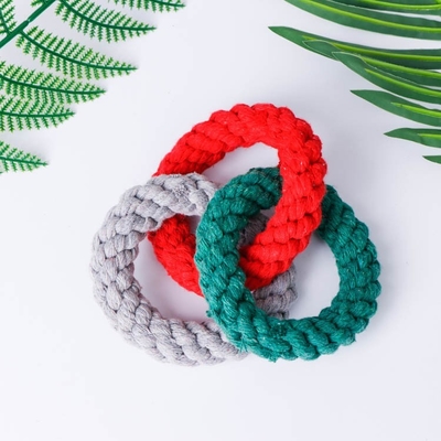 No Stuffing Dog Toys Knot Rope Cotton Colourful