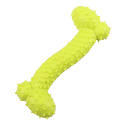 TPR ChewRubber Squeaky Dog Bone Toys Aggressive Chewers