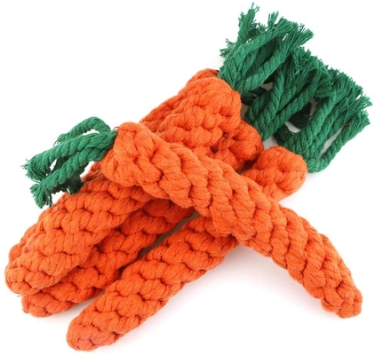 Dog Teething Plush Carrot Toys For Aggressive Chewers