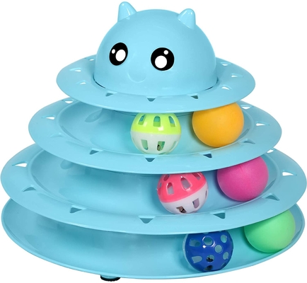 Cat Best Interactive Pet 3 Level Turntable Cat Toys Balls Pet Toys