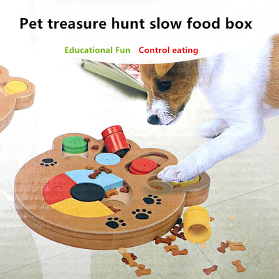 Wooden Dog Puzzle Toys Interactive Toy Customized Color