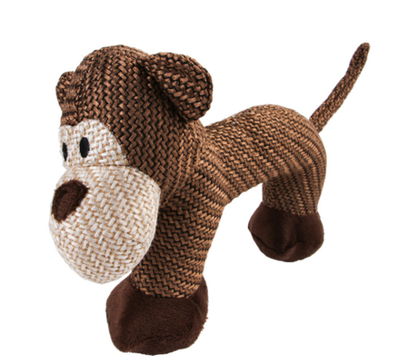 Rubber Plush Puppies Dog Toys Safe For Aggressive Chewers