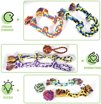 Colourful Cotton Pull Rope For Large Dog Toys