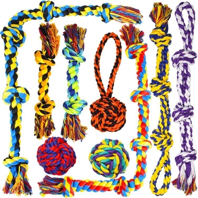 Colourful Cotton Pull Rope For Large Dog Toys