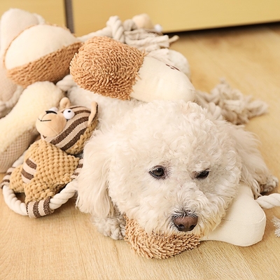 brown Pet Safe Large Dog Rope Toys for large dogs