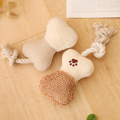 brown Pet Safe Large Dog Rope Toys for large dogs