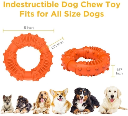 Indestructible Strong Toughest Natural Rubber Chew Toys For Dogs
