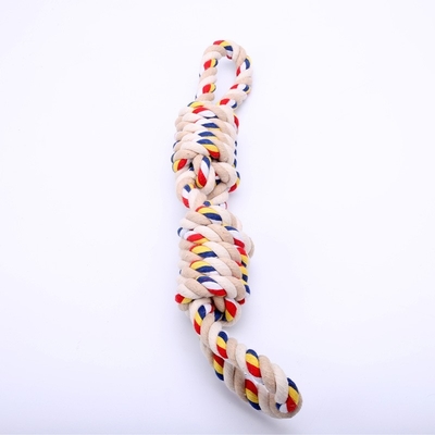 Interactive Cotton Rope Dog Toy Knot Bite Resistant For Large Dog
