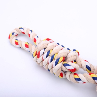 Interactive Cotton Rope Dog Toy Knot Bite Resistant For Large Dog