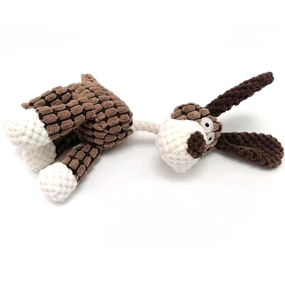 Dog Plush Vocal Interactive Toy Cotton Rope Molar Bite Resistant