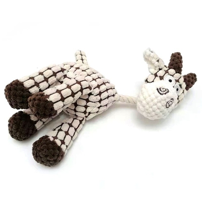 Dog Plush Vocal Interactive Toy Cotton Rope Molar Bite Resistant