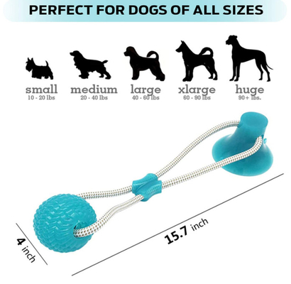 Suction Cup Tug Of War Puppy Rubber Chew Toys For Teething Puppies