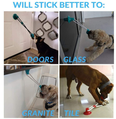 Suction Cup Tug Of War Puppy Rubber Chew Toys For Teething Puppies
