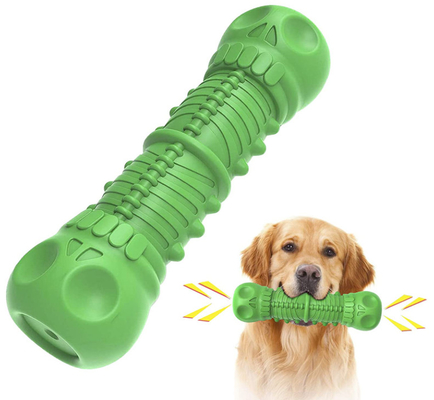 Rubber Puppy Dog Bone Safe Toys For Aggressive Chewers Interactive
