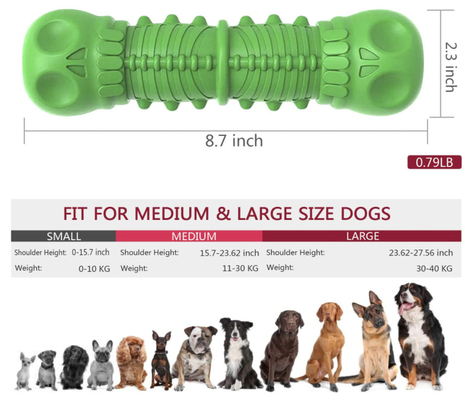 Rubber Puppy Dog Bone Safe Toys For Aggressive Chewers Interactive