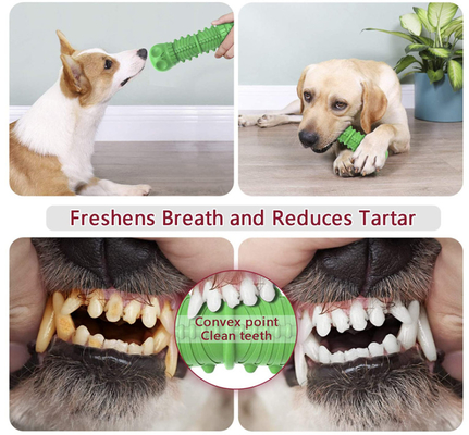 Rubber Puppy Dog Bone Safe Toys For Aggressive Chewers Interactive